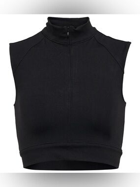 Live the Process Black Ciro Half-Zip Crop Top Sport XXL NWT! $140